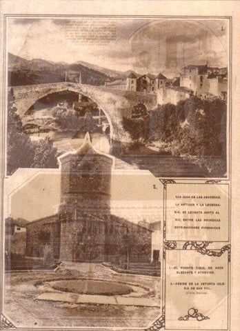 LAMINA V24698: Puente viejo de San Juan de las Abadesas