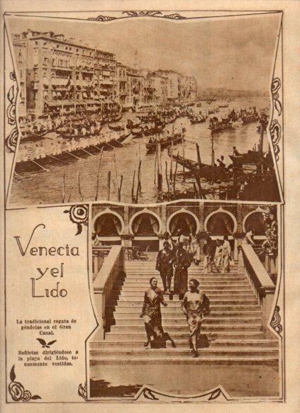 LAMINA V24654: Regata de gondolas en Venecia