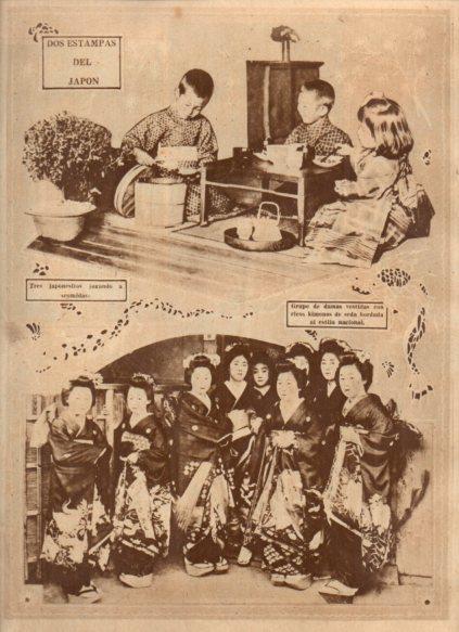 LAMINA V24658: Dos estampas de Japon