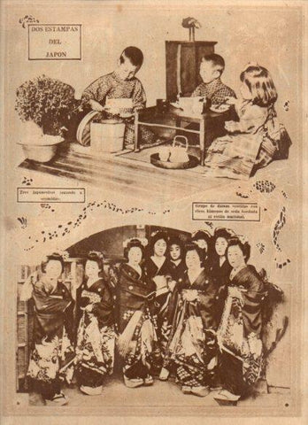 LAMINA V24658: Dos estampas de Japon