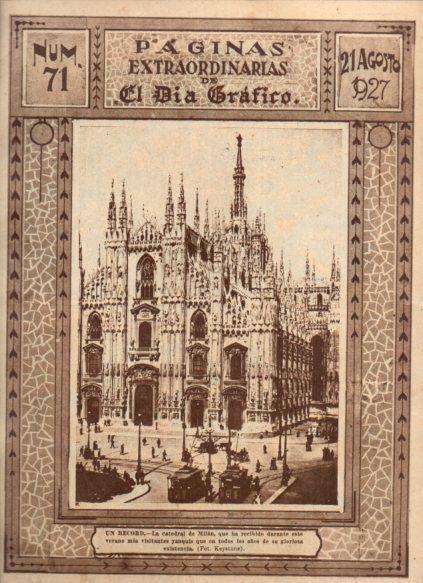 LAMINA V24660: Vista Catedral de Milan