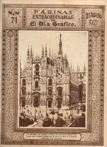 LAMINA V24660: Vista Catedral de Milan