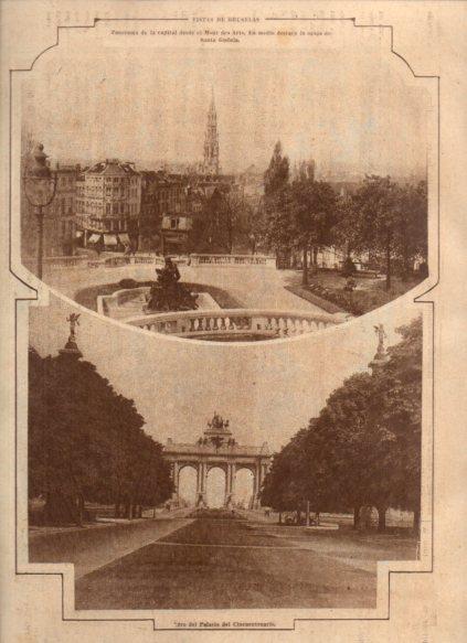 LAMINA V24663: Vista de Bruselas desde el Mont des Arts