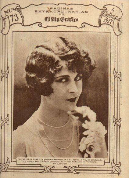 LAMINA V24664: Anne Cornwall miss lindos ojos de California