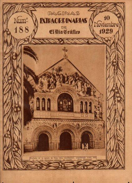 LAMINA V24571: Fachada iglesia de Palo Alto en California