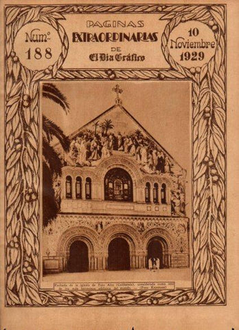 LAMINA V24571: Fachada iglesia de Palo Alto en California