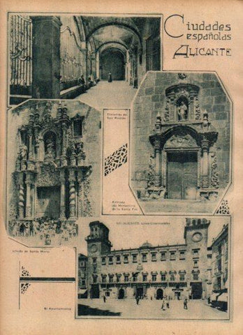 LAMINA V24471: Ayuntamiento y Claustro de San Nicolas en Alicante