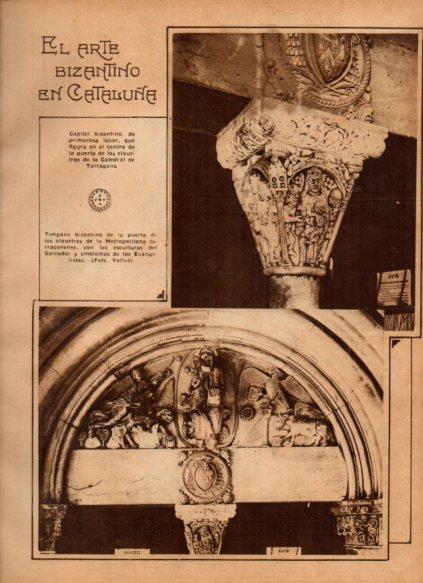 LAMINA V24492: Timpano de los claustros de la Metropolitana de Tarragona
