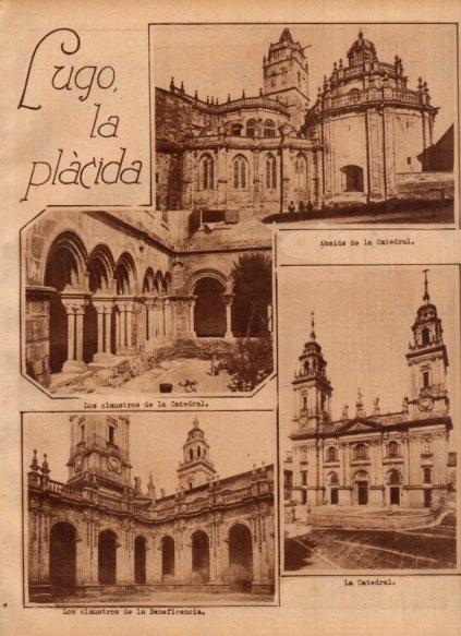 LAMINA V24438: Vistas de la catedral de Lugo