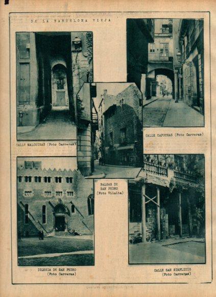 LAMINA V24442: Calles en Barcelona