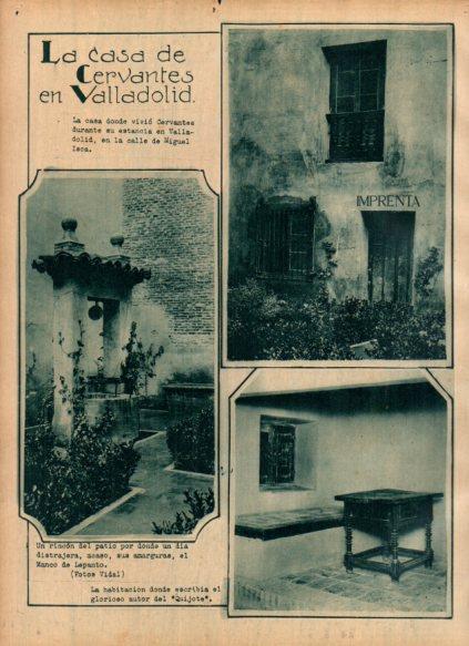 LAMINA V24444: Casa de Cervantes en Valladolid