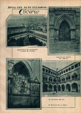 LAMINA V24454: Monasterio de Guadalupe, Caceres