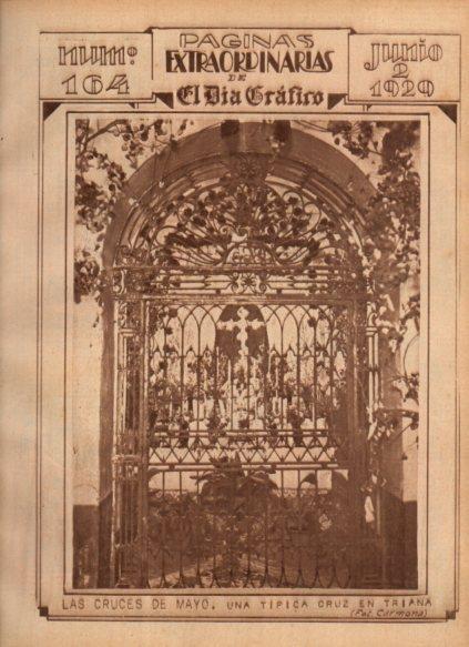 LAMINA V24457: Las Cruces de Mayo en Triana, Sevilla