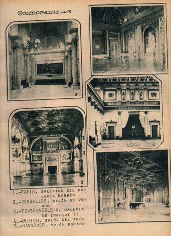 LAMINA V24458: Interiores de Palacios en Europa