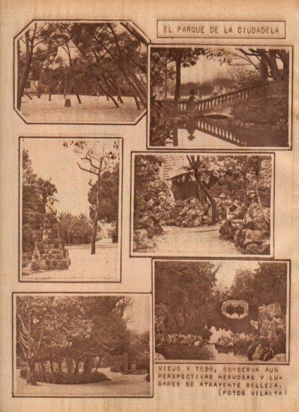 LAMINA V24460: Vistas del parque de La Ciudadela, Barcelona