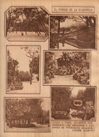LAMINA V24460: Vistas del parque de La Ciudadela, Barcelona