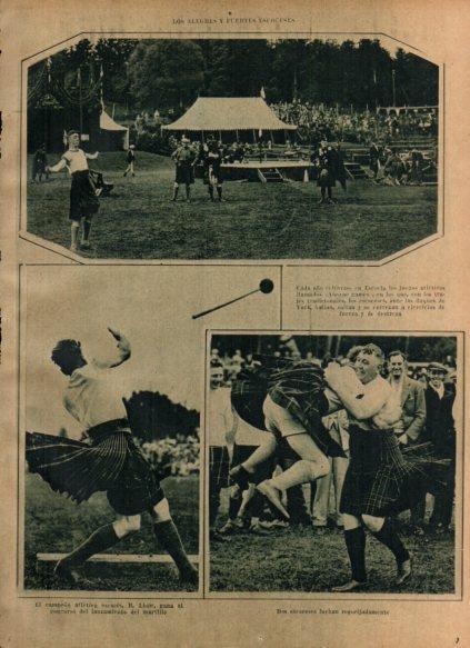 LAMINA V24542: Juegos atleticos Aboyne Games en Escocia