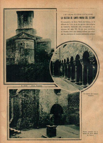 LAMINA V24549: Iglesia de Santa Maria del Estany