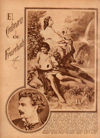 LAMINA V24558: El centenario de Feuerbach