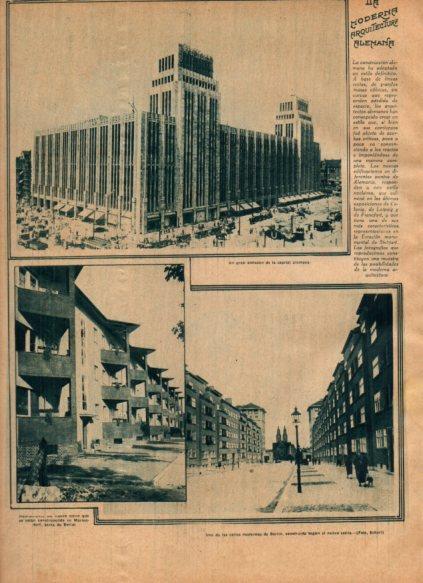 LAMINA V24561: Edificios de la moderna arquitectura Aleman
