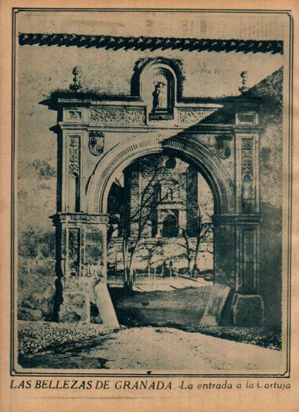 LAMINA V24510: Entrada a la Cartuja de Granada