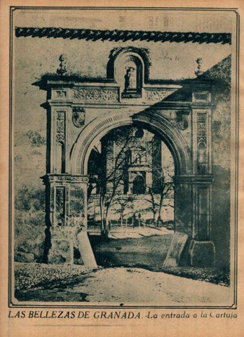 LAMINA V24510: Entrada a la Cartuja de Granada