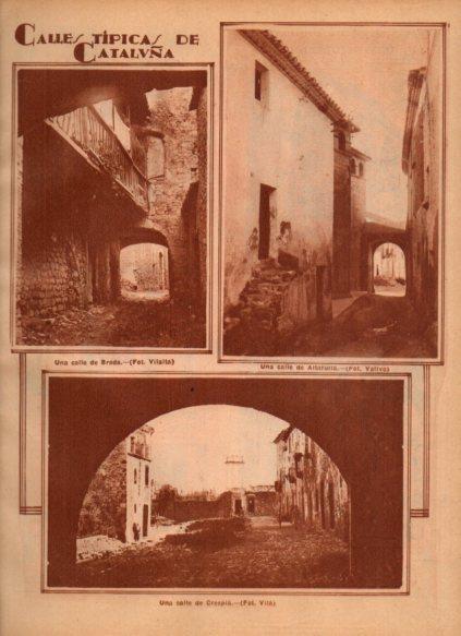 LAMINA V24516: Calles en Breda Altafulla y Crespia