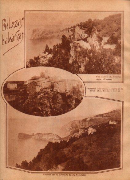 LAMINA V24520: Vista de Miramar y peninsula Na Foradada en Mallorca