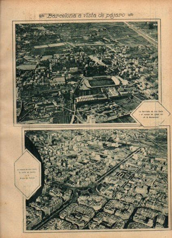 LAMINA V24535: Vistas aereas de Barcelona 