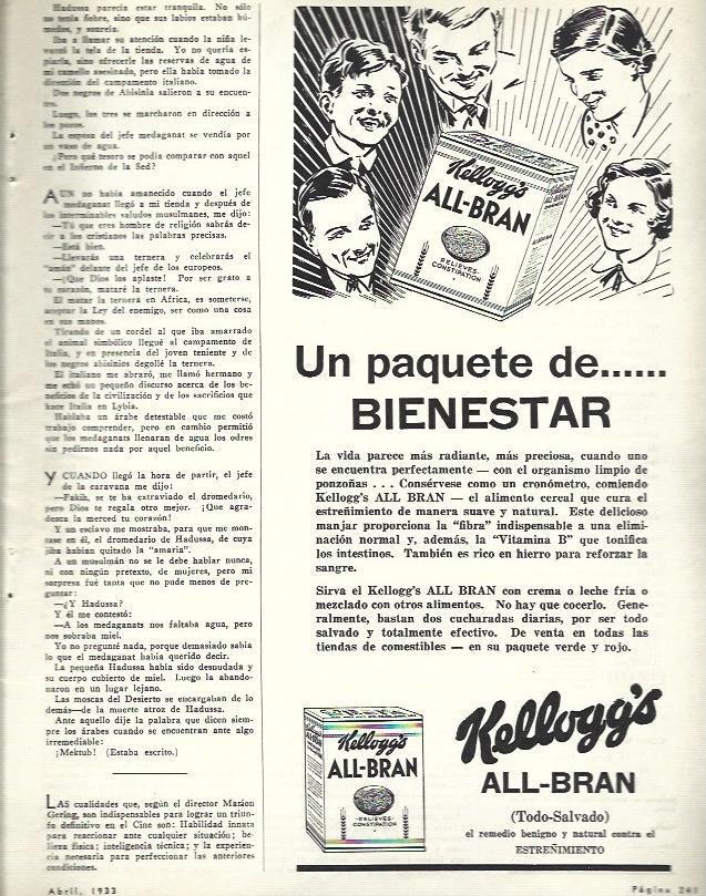 LAMINA 33668: Publicidad de Kellogg's All Bran