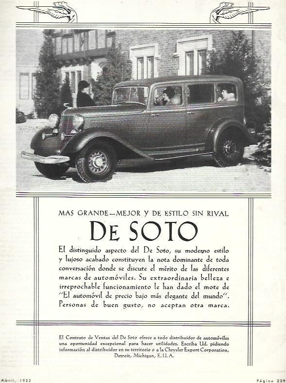 LAMINA 33667: Publicidad de automovil De Soto