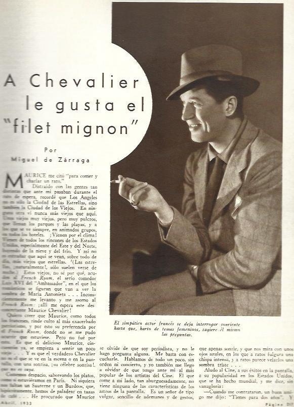 LAMINA 33656: Maurice Chevalier
