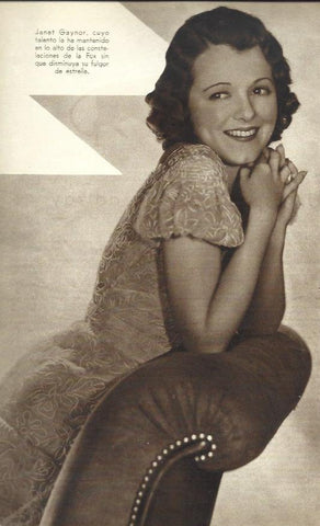 LAMINA 33655: Janet Gaynor