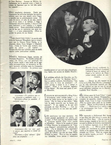 LAMINA 33654: Ricardo Cortez y Carole Lombard