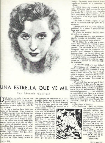 LAMINA 33652: Dibujo de Lillian Harvey