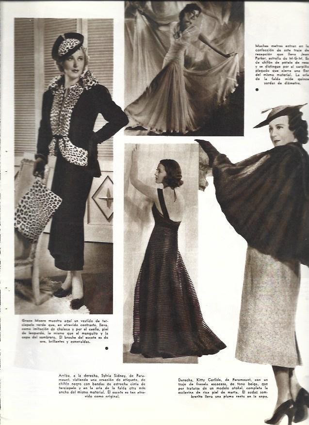 LAMINA 33693: Grace Moore, Jean Parker y Kitty Carlisle