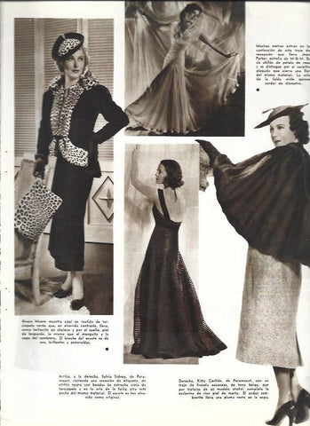 LAMINA 33693: Grace Moore, Jean Parker y Kitty Carlisle