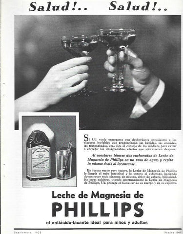 LAMINA 33679: Leche de magnesia Phullips