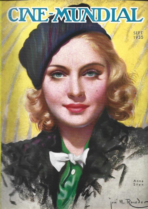 LAMINA 33676: Portada con Anna Sten