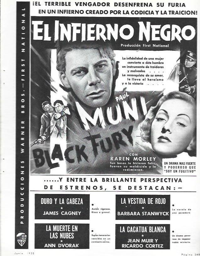 LAMINA 33618: Anuncio de El infierno negro