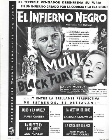 LAMINA 33618: Anuncio de El infierno negro