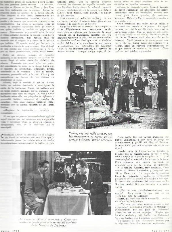 LAMINA 33617: Escenas de Charlie Chan en Paris
