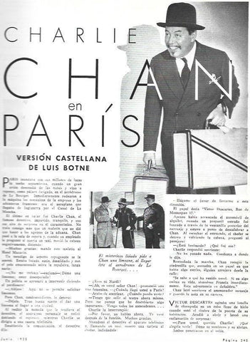 LAMINA 33616: Charlie Chan en Paris