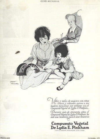 LAMINA 33610: Publicidad de compuesto Lydia E. Pinkham