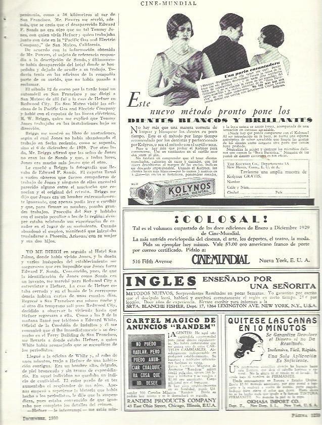 LAMINA 33609: Publicidad de Kolynos, Randem y Okhasa Import