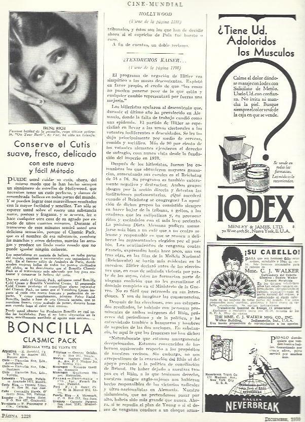 LAMINA 33603: Publicidad de Iodex y Boncilla