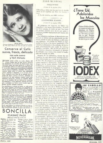 LAMINA 33603: Publicidad de Iodex y Boncilla
