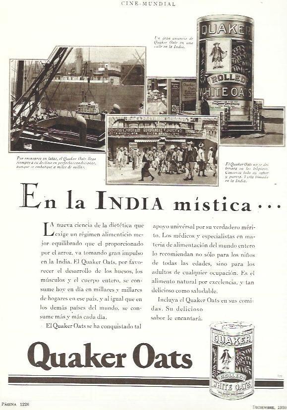 LAMINA 33602: Quarker Oats, publicidad
