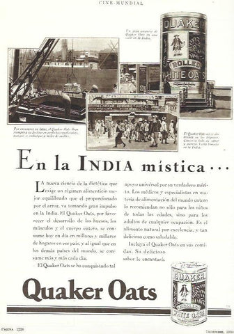 LAMINA 33602: Quarker Oats, publicidad