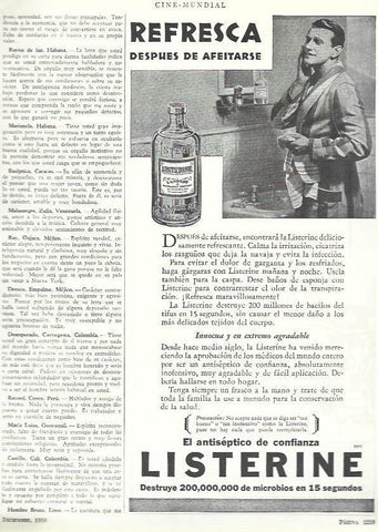 LAMINA 33600: Publicidad de Listerine